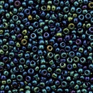 Miyuki seed beads 11/0 - Metallic iris dark blue 11-452